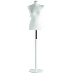 Clearance DecoWoerner Schneiderpuppe Weiblich, Büste 63 Cm, weiß