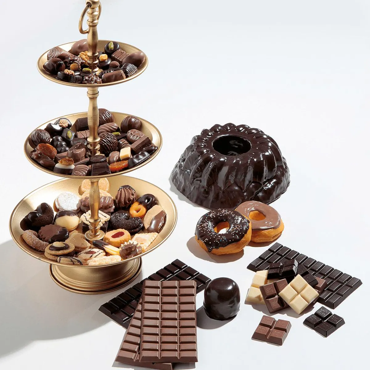 Best DecoWoerner Schoko Pralinen Lebensmittel-Attrappe, 50 Stück braun
