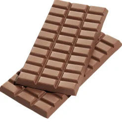 Hot DecoWoerner Schokoladentafel Vollmilch Attrappe, 2 Stück braun