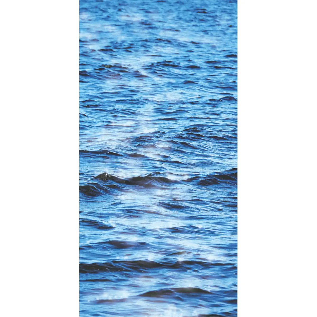 Best DecoWoerner Schwer Entflammbarer Stoffbanner "Wasser" Aus Fahnenstoff 100 X 200 Cm blau