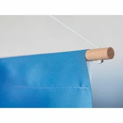 Sale DecoWoerner Schwer Entflammbarer Stoffbanner "Verschneiter Tannenwald" Aus Fahnenstoff 100 X 200 Cm blau