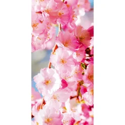 Sale DecoWoerner Schwer Entflammbarer Stoffbanner " Kirschblüten" Aus Fahnenstoff 100 X 200 Cm rosa