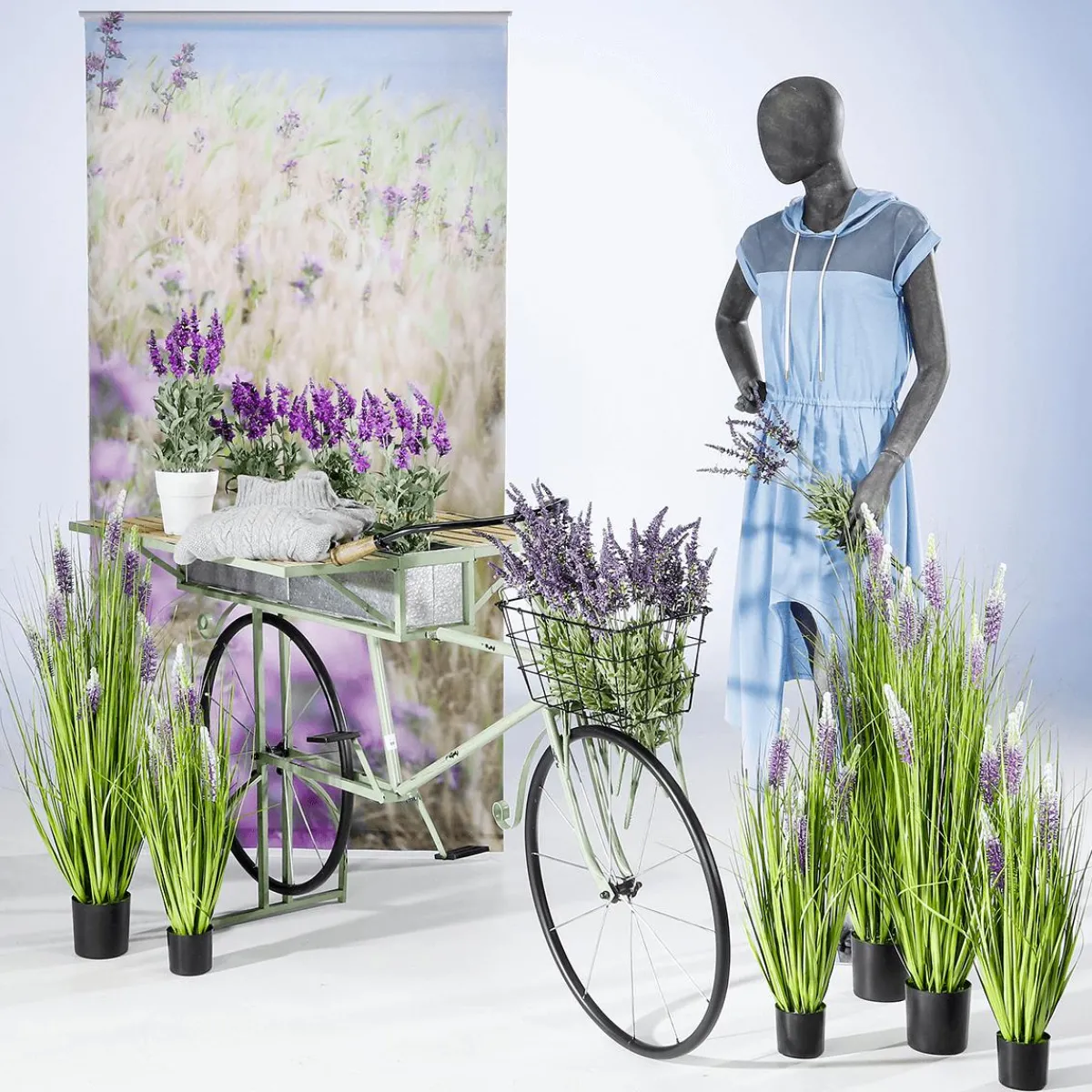 Discount DecoWoerner Schwer Entflammbarer Stoffbanner "Haferfeld" Aus Fahnenstoff 100 X 200 Cm braun