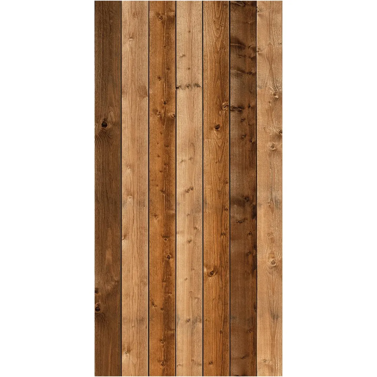 Outlet DecoWoerner Schwer Entflammbarer Stoffbanner "e Bretterwand" Aus Fahnenstoff 100 X 200 Cm braun