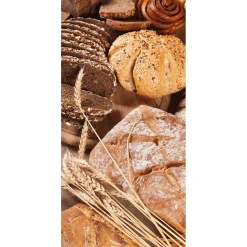 Outlet DecoWoerner Schwer Entflammbarer Stoffbanner "frisches Brot" Aus Fahnenstoff 100 X 200 Cm braun