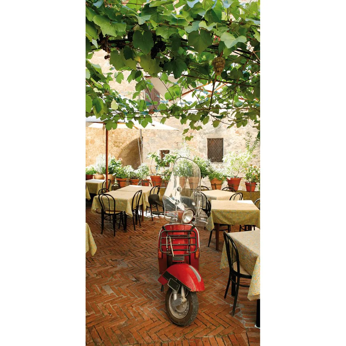 Online DecoWoerner Schwer Entflammbarer Stoffbanner „e Vespa“ Aus Fahnenstoff 100 X 200 Cm rot