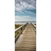 Clearance DecoWoerner Schwer Entflammbarer Stoffbanner Holzsteg Zum Meer 75 X 180 Cm