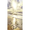 Discount DecoWoerner Schwer Entflammbarer Stoffbanner Meeresstrand 100 X 200 Cm