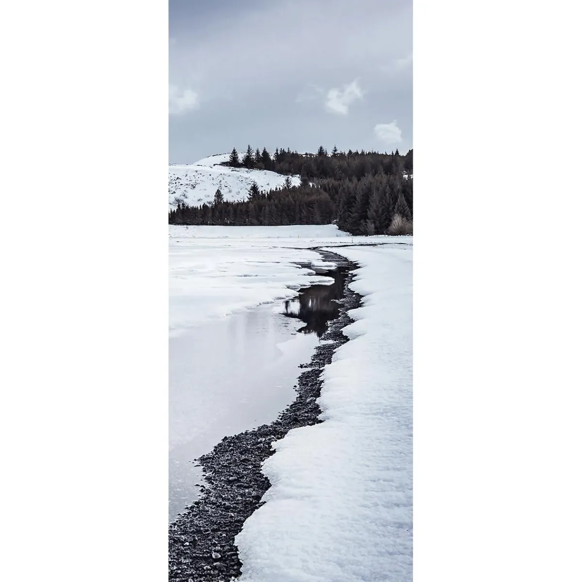 Clearance DecoWoerner Schwer Entflammbarer Stoffbanner "Winterbach" 75 X 180 Cm