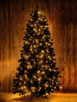 Sale DecoWoerner Schwer Entflammbarer Weihnachtsbaum Mit LED 210 Cm grün