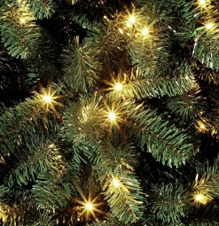 Sale DecoWoerner Schwer Entflammbarer Weihnachtsbaum Mit LED 210 Cm grün