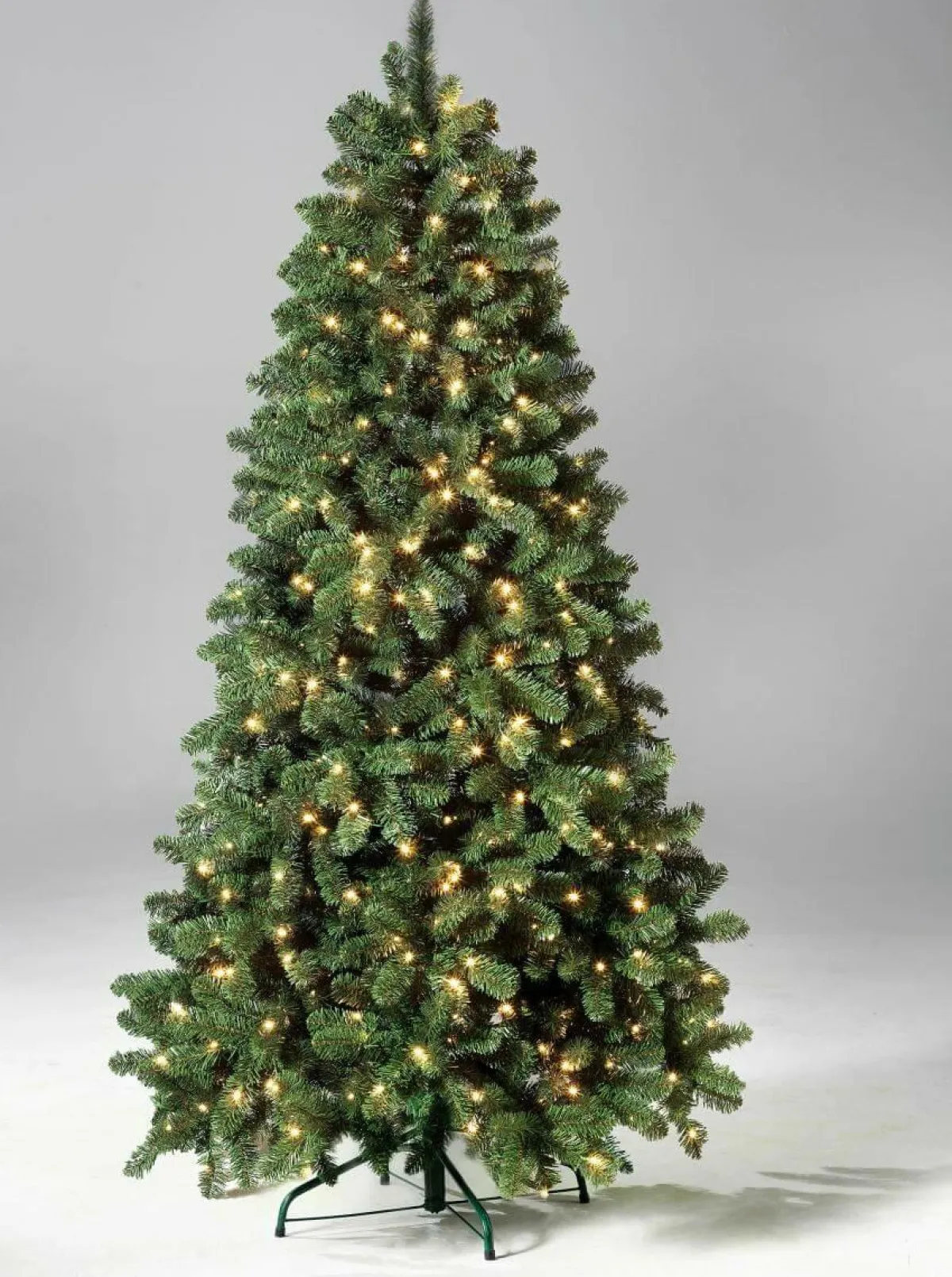 Sale DecoWoerner Schwer Entflammbarer Weihnachtsbaum Mit LED 210 Cm grün