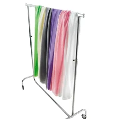 Clearance DecoWoerner Seidentaft , 150 Cm Breit rosa