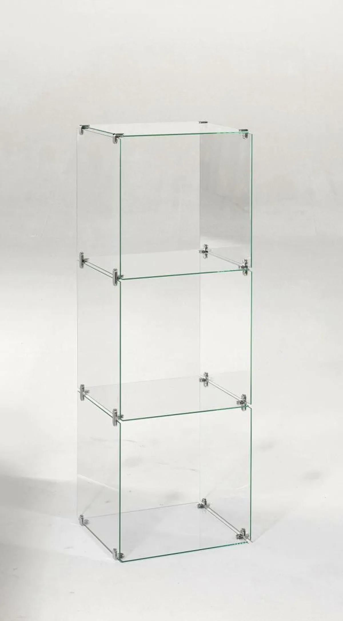 Outlet DecoWoerner Selbstbau-Würfel-Vitrine Aus Glas, Ohne Rückwände, 124 Cm Hoch transparent