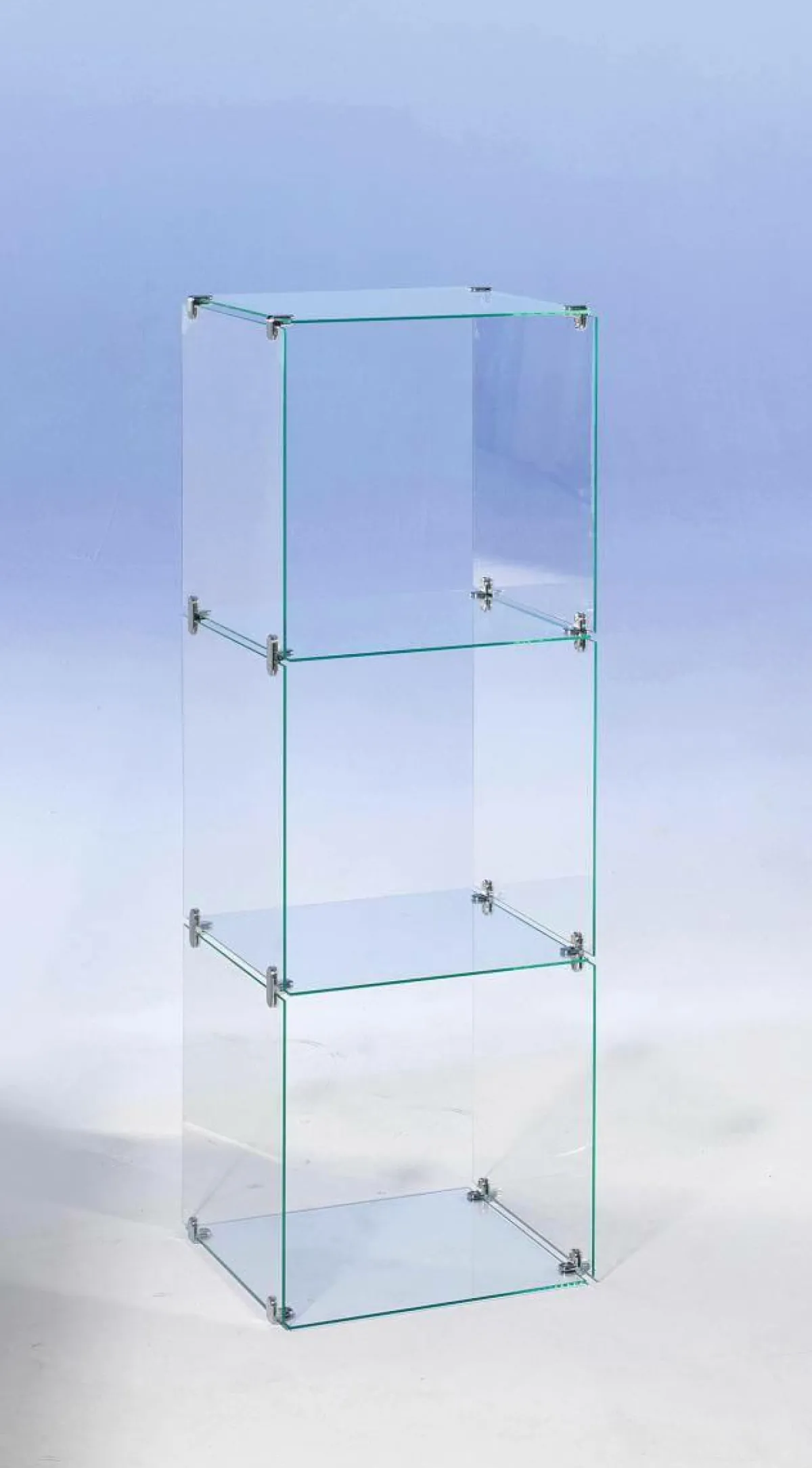 Outlet DecoWoerner Selbstbau-Würfel-Vitrine Aus Glas, Ohne Rückwände, 124 Cm Hoch transparent