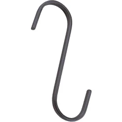 DecoWoerner S-Haken, 12 Cm Lang, Anthrazit Matt Kleiderbügel schwarz