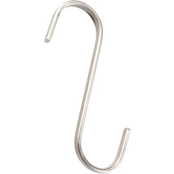 Best DecoWoerner S-Haken, 12 Cm Lang, Matt Kleiderbügel silber
