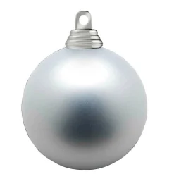 Best DecoWoerner ne, Matte Weihnachtskugeln Aus Schwer Entflammbarem Kunststoff, 6 Cm Ø – 24 Stück silber