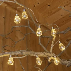 Online DecoWoerner Solar Glühbirnen LED Lichterkette 450 Cm transparent