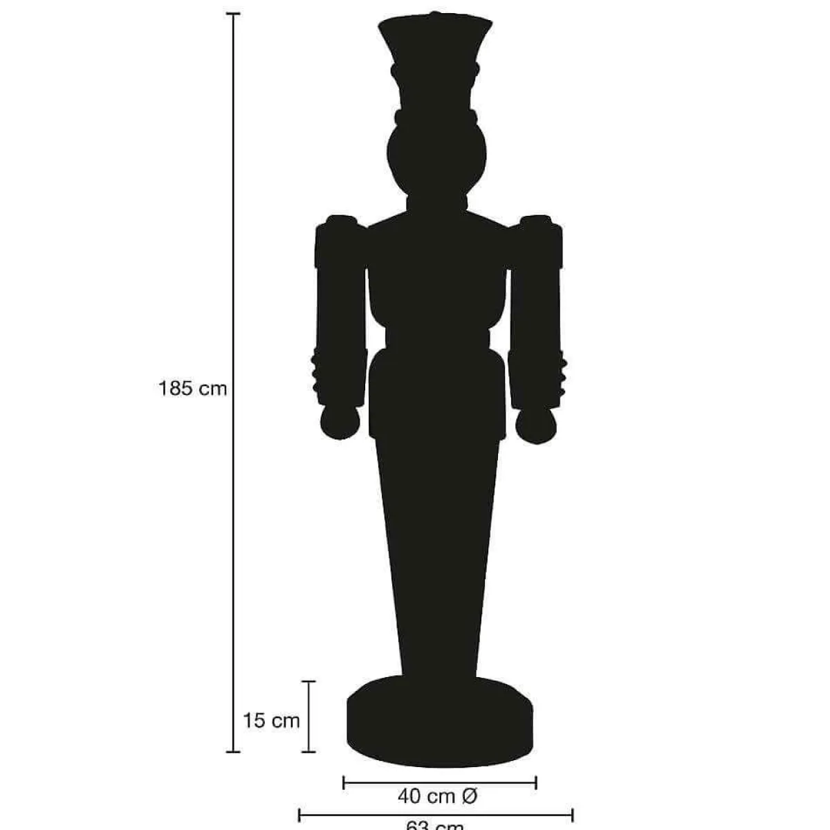 Online DecoWoerner Soldat Figur 185 Cm, Wunschfarbe