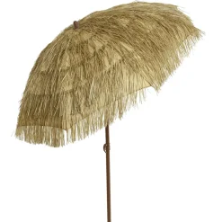 Sale DecoWoerner Sonnenschirm Hawaii-Stil 210 Cm, 160 Cm Ø braun