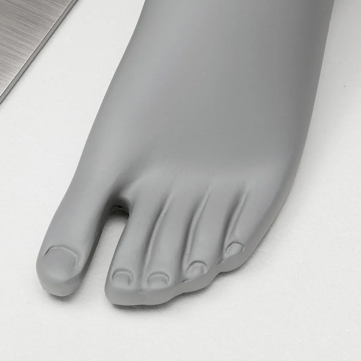 Best DecoWoerner Sport-Schaufensterpuppe Mann Athlet – Gerade Stehend Grau