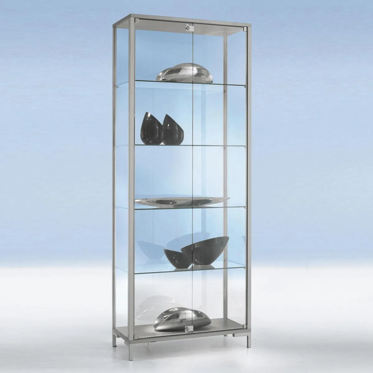 Clearance DecoWoerner Standvitrine 186 X 80 X 40 Cm transparent