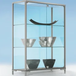 Outlet DecoWoerner Standvitrine 135 X 80 X 40 Cm transparent