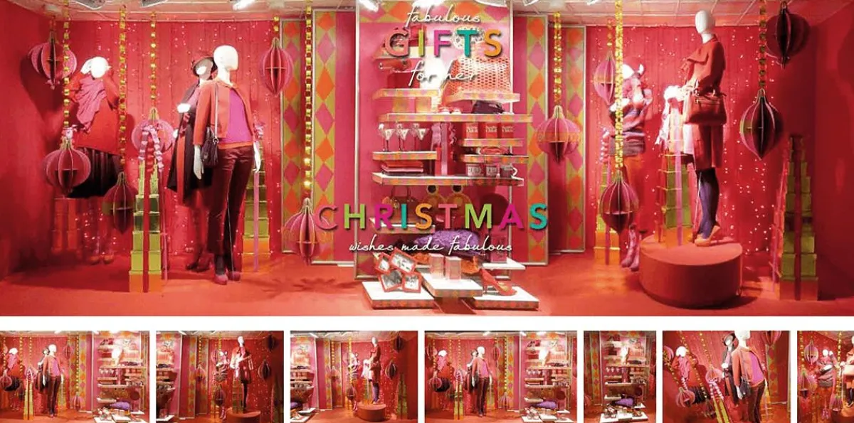 Best DecoWoerner Stanzoptikfolie Metallic 90 Cm Breit, rot