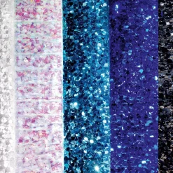 Outlet DecoWoerner Stanzoptikfolie Metallic 90 Cm Breit, blau