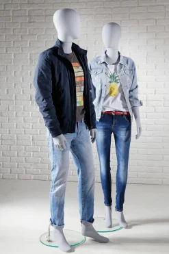 Online DecoWoerner Stehende Damen Schaufensterpuppe Solid Grey Grau