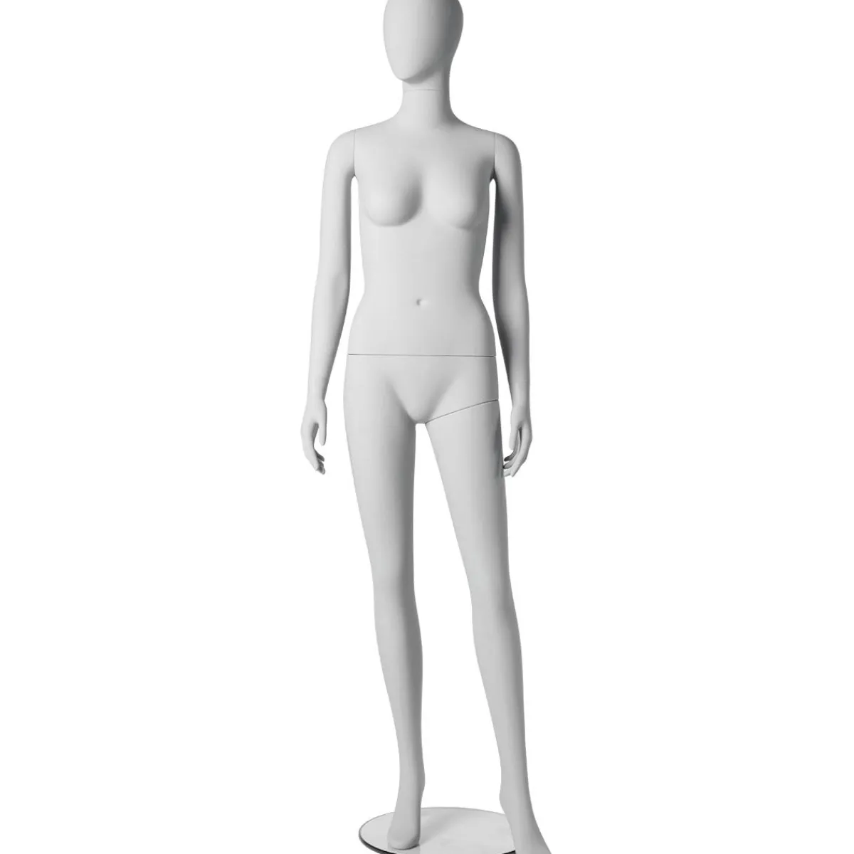 Outlet DecoWoerner Stehende Damen Schaufensterpuppe Weiblich Solid White weiß