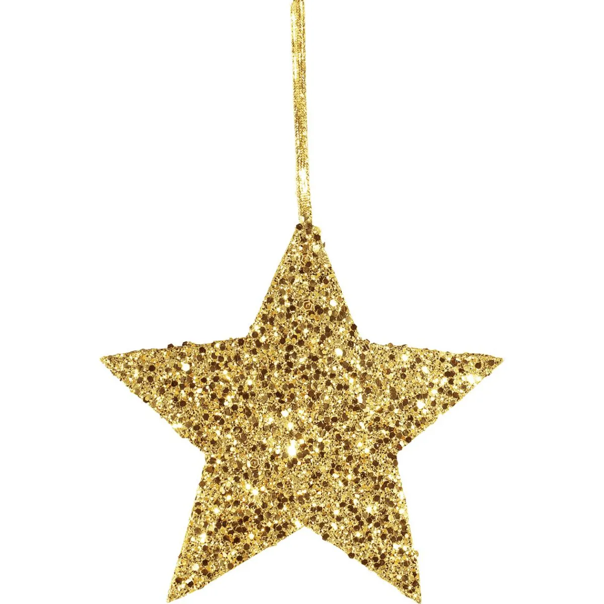 Best DecoWoerner Sternen-Hänger, 20 Cm, 3 Stück gold