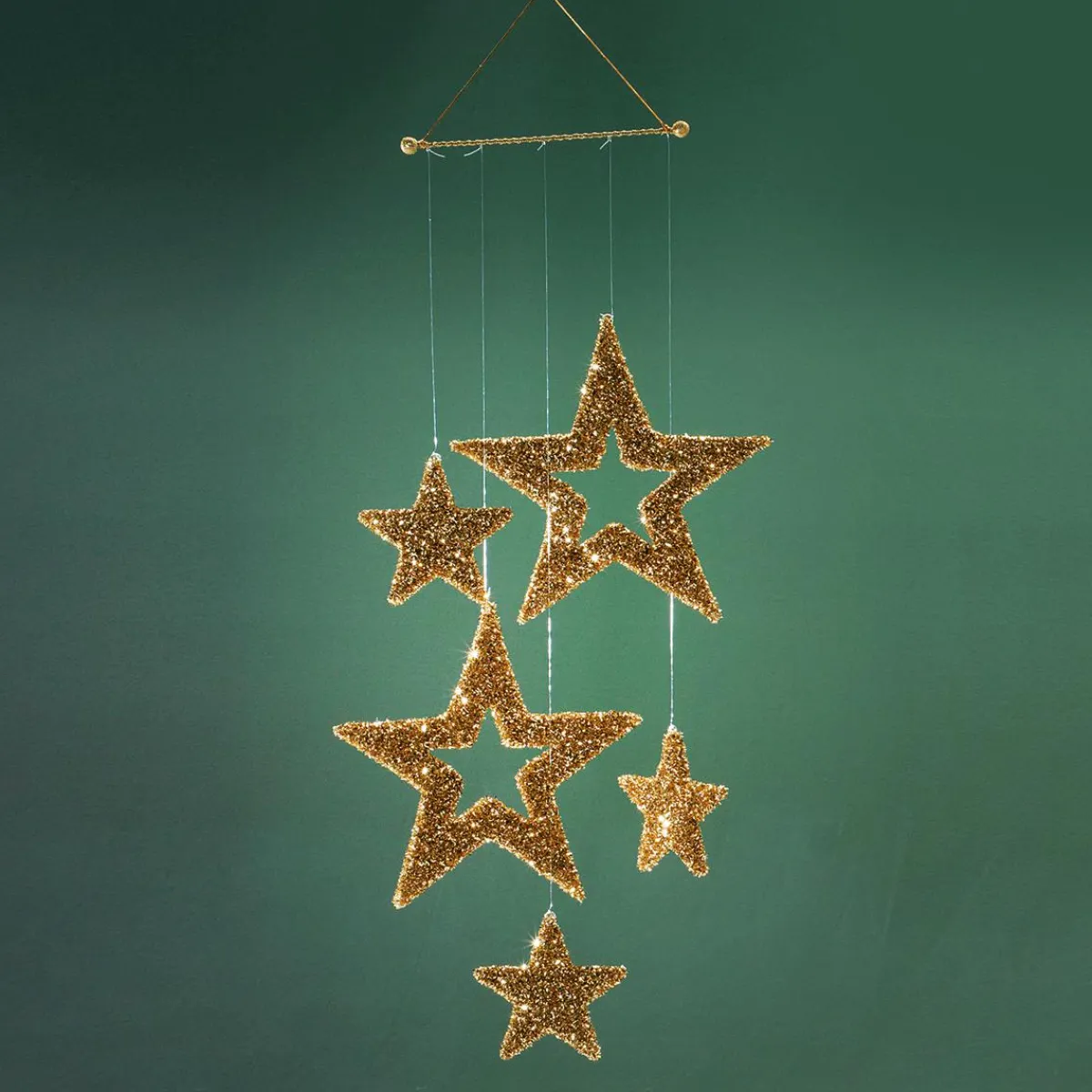 Online DecoWoerner Sternenhänger Mobile , 100 Cm Lang gold