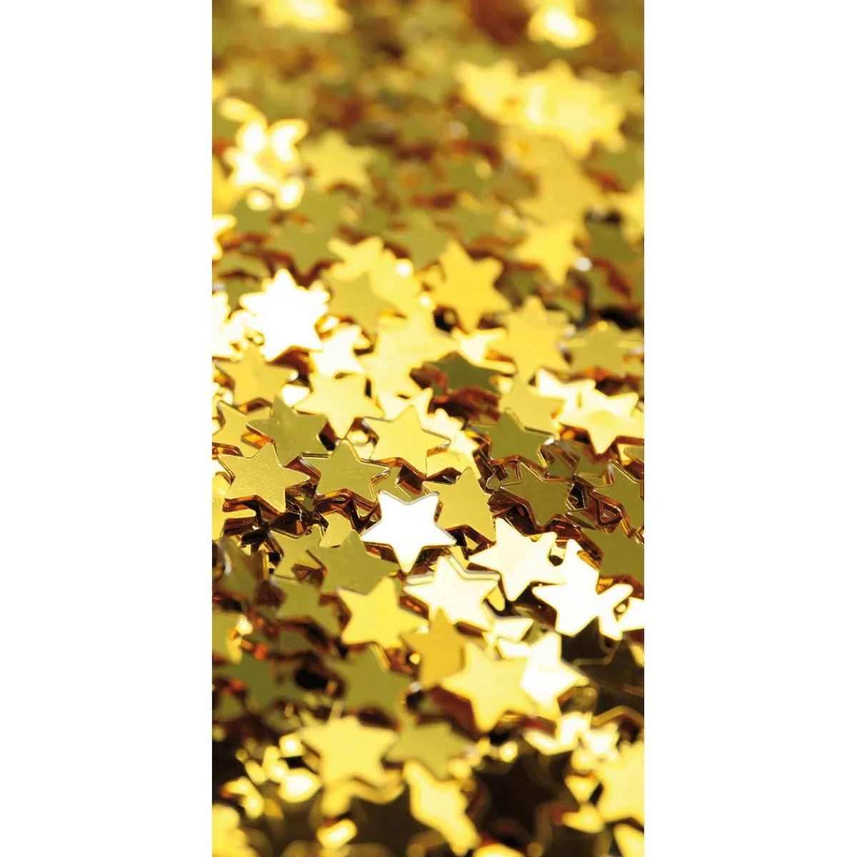Hot DecoWoerner Stoffbanner sterne 100 X 200 Cm gold