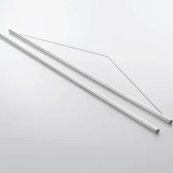 Online DecoWoerner Stoffbanner-Aufhängestangen-Set Aus Alu, 75 Cm 2 Stück silber