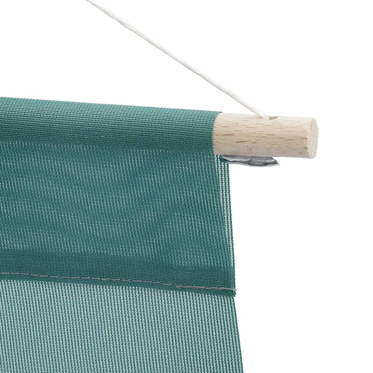 Best DecoWoerner Stoffbanner-Holz-Aufhängestangen-Set Mit Kordel, 2 Stk 79 Cm braun