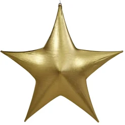 Discount DecoWoerner Stretch-Stern 200 Cm Ø, Schwer Entflammbar B1 gold