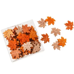 Online DecoWoerner Streuware Ahorn-Herbstblätter 72 Stück 3,5 X 4 Cm orange