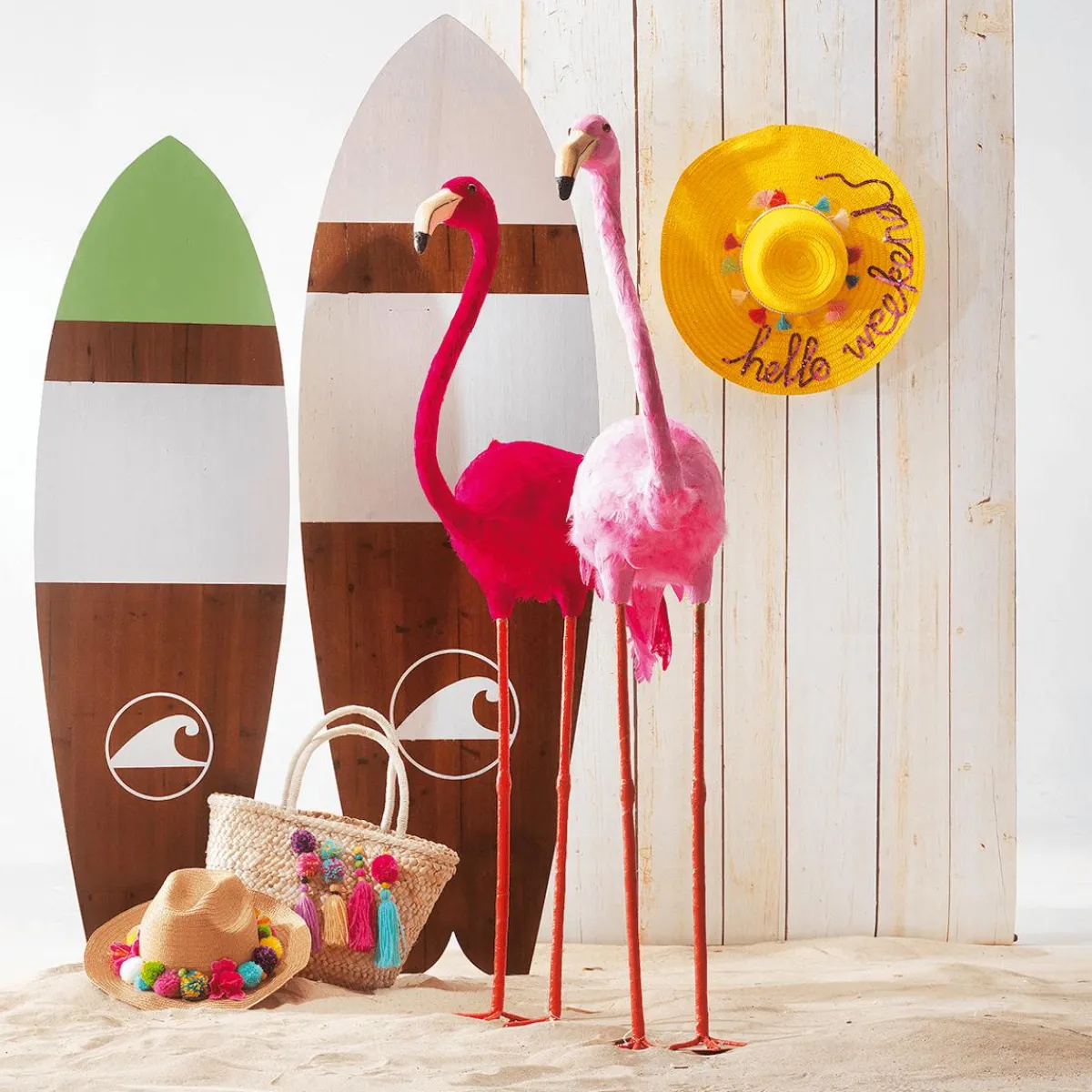 DecoWoerner Surfbrett Holzdisplay 160 X 50 Cm braun