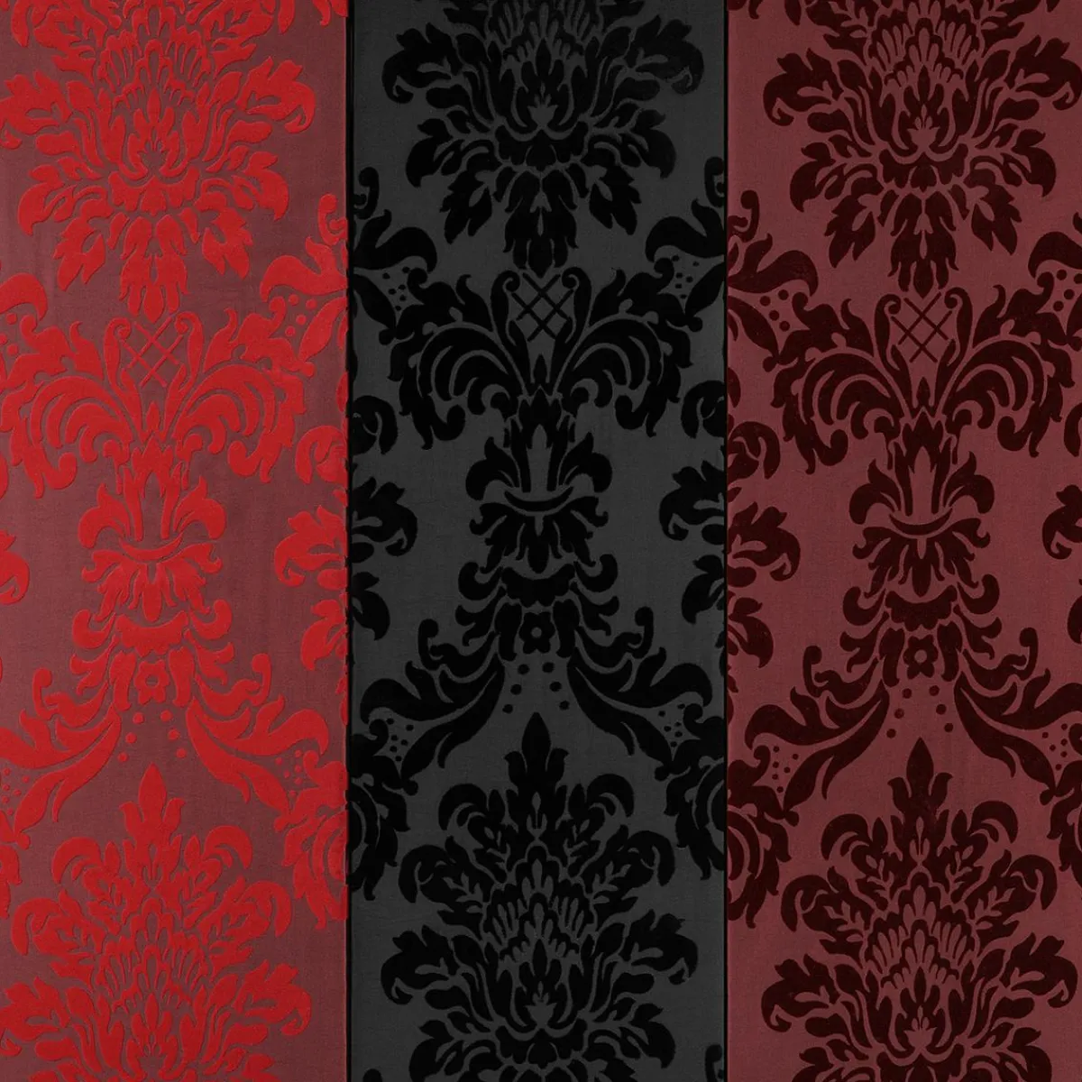 Hot DecoWoerner Taft Mit Samtflock 145 Cm Breit, schwarz