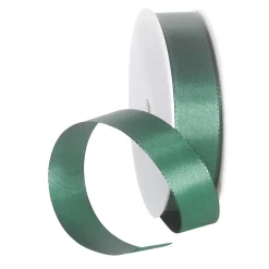 Best DecoWoerner Taftband Mit Webkante 25 Mm, 50 M, Dunkel grün