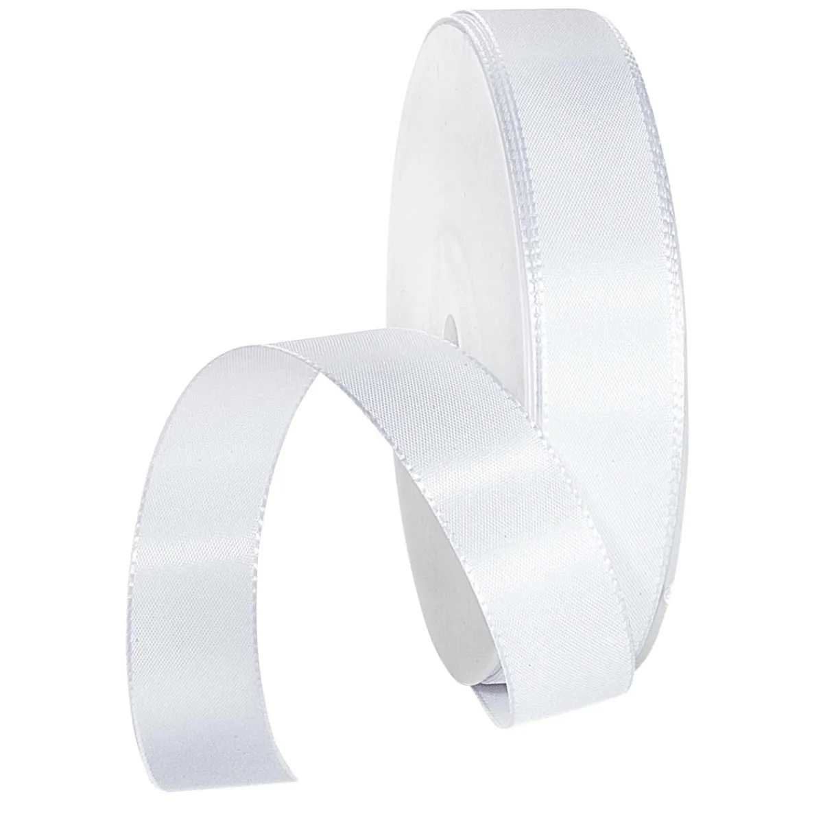 Outlet DecoWoerner Taftband Mit Webkante 25 Mm, 50 M, weiß