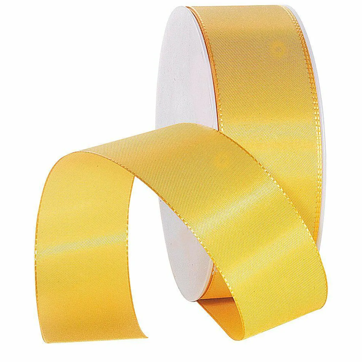 New DecoWoerner Taftband Mit Webkante 40 Mm, 50 M, gelb