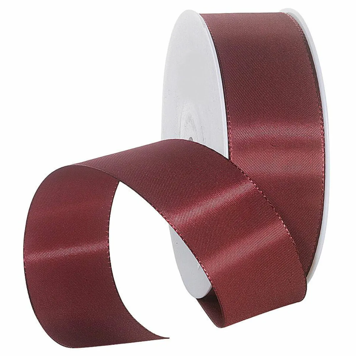 Outlet DecoWoerner Taftband Mit Webkante 40 Mm, 50 M, Bordeaux rot