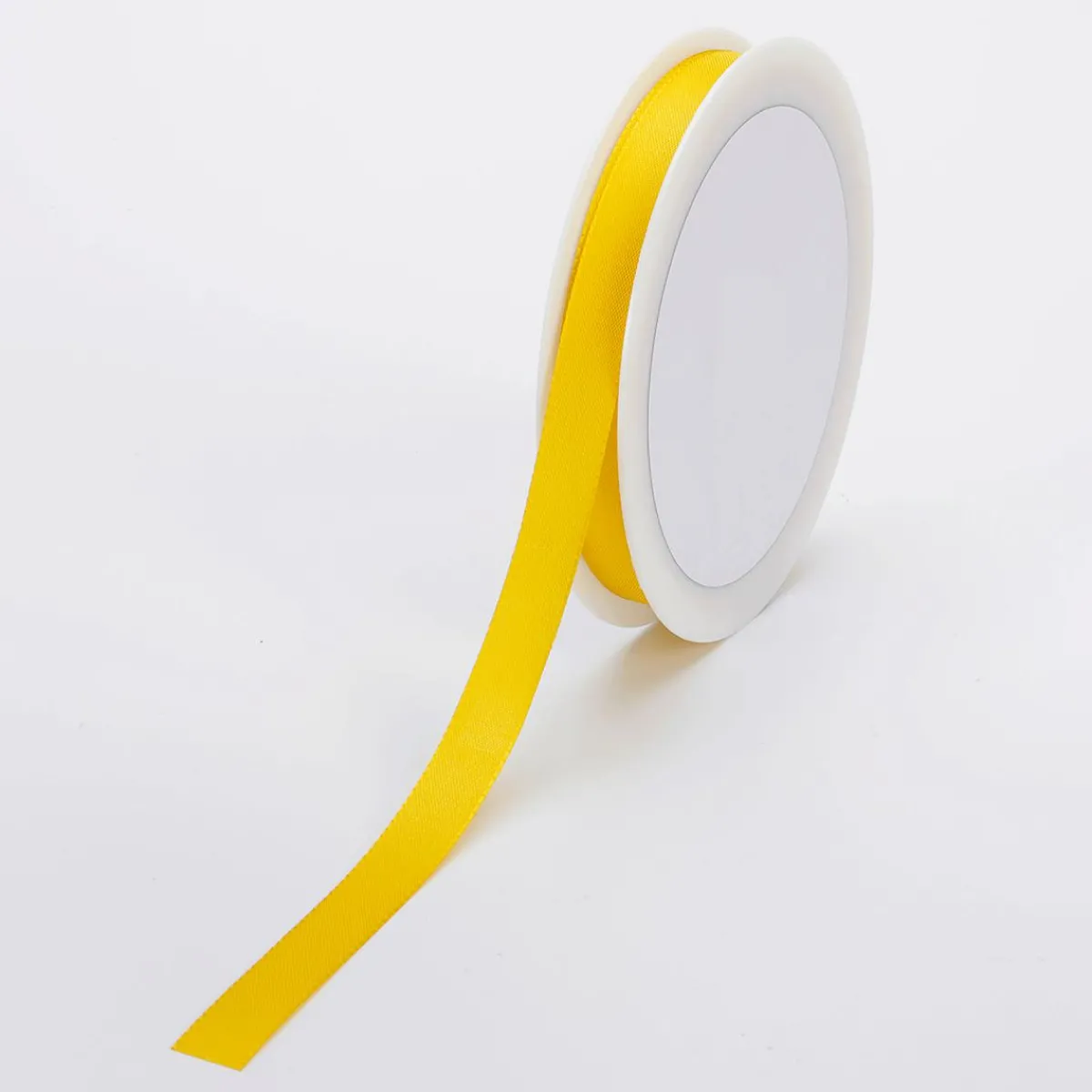 New DecoWoerner Taftband Mit Webkante 15 Mm, 50 M, gelb