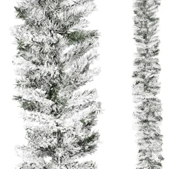 Hot DecoWoerner Tannengirlande Beflockt 270 Cm, 30 Cm Ø weiß