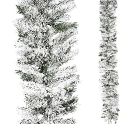 Hot DecoWoerner Tannengirlande Beflockt 180 Cm, 30 Cm Ø weiß