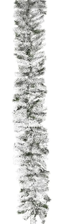 Hot DecoWoerner Tannengirlande Beflockt 180 Cm, 30 Cm Ø weiß