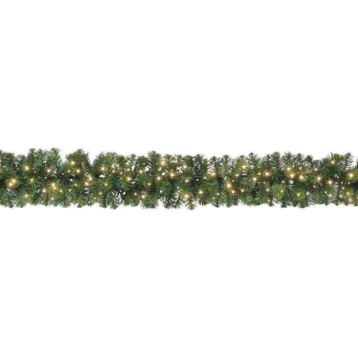 Discount DecoWoerner Tannengirlande Deluxe Mit LED, 270 Cm, 25 Cm Ø grün